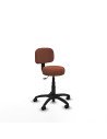 Piqueras y Crespo Silla Llanos giratorio bali marr?n base poliamida 600 ruedas nailon 50
