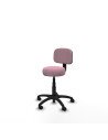 Piqueras y Crespo Silla Llanos giratorio bali rosa base poliamida 600 ruedas nailon 50