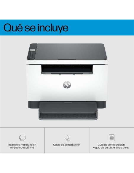 IMPRESORA MFP HP LASER MONOCROMO LASERJET M234D DUPLEX WHITE