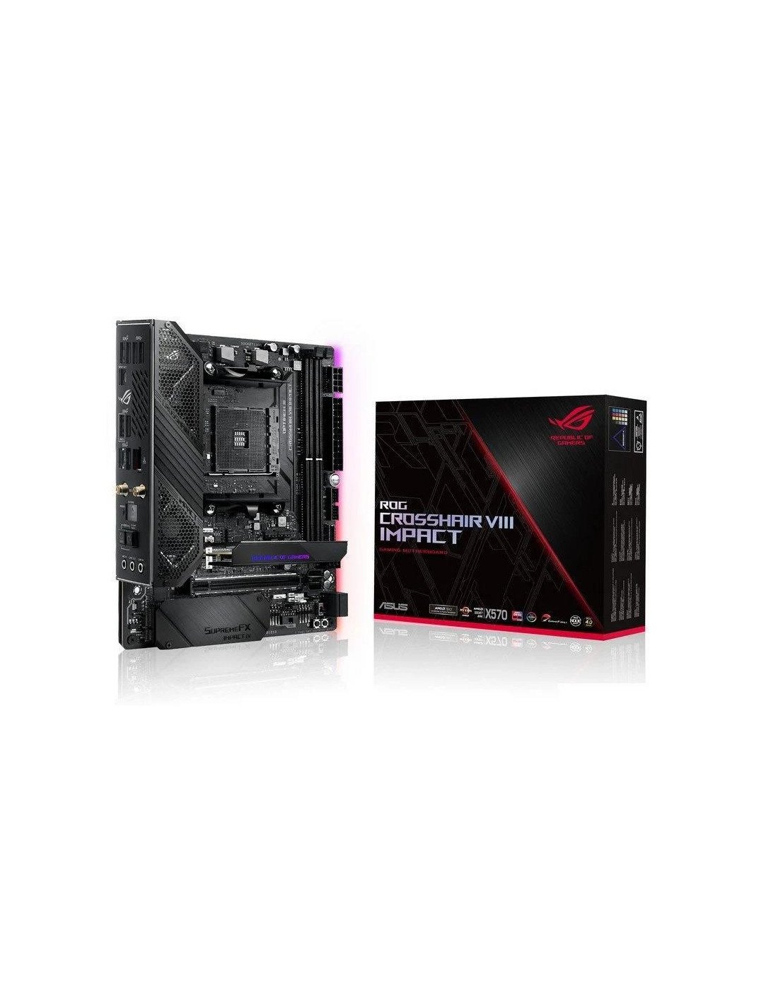 PLACA BASE ASUS TOG CROSSHAIR VIII IMPACT X570 WIFI ATX AM4 2XDDR4 USB-C