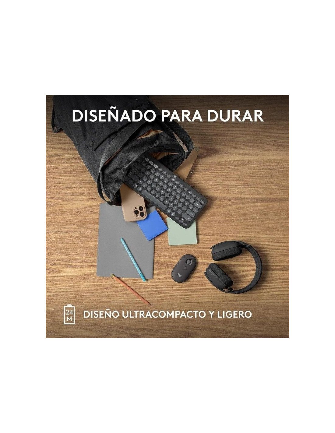 RATON LOGITECH PEBBLE 2 M350S WIRELESS BLACK