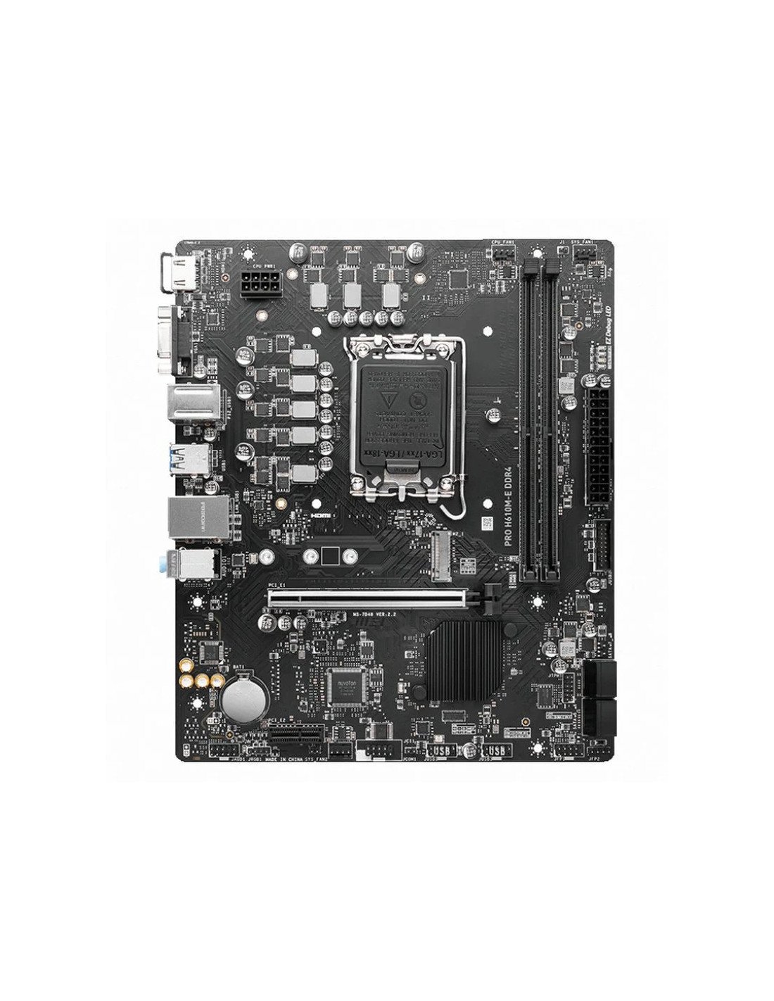 PLACA BASE MSI PRO H610M-E DDR4 MATX VGA + HDMI