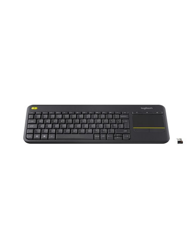TECLADO LOGITECH K400 RF WIRELESS TOUCHPAD BLACK