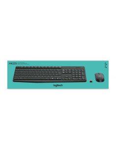 TECLADO + RATON LOGITECH MK235 WIRELESS BLACK 2