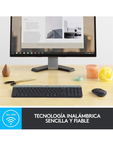TECLADO + RATON LOGITECH MK470 SLIM WIRELESS SILENT