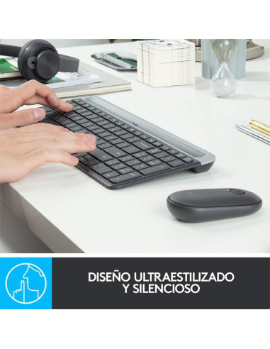 TECLADO + RATON LOGITECH MK470 SLIM WIRELESS SILENT