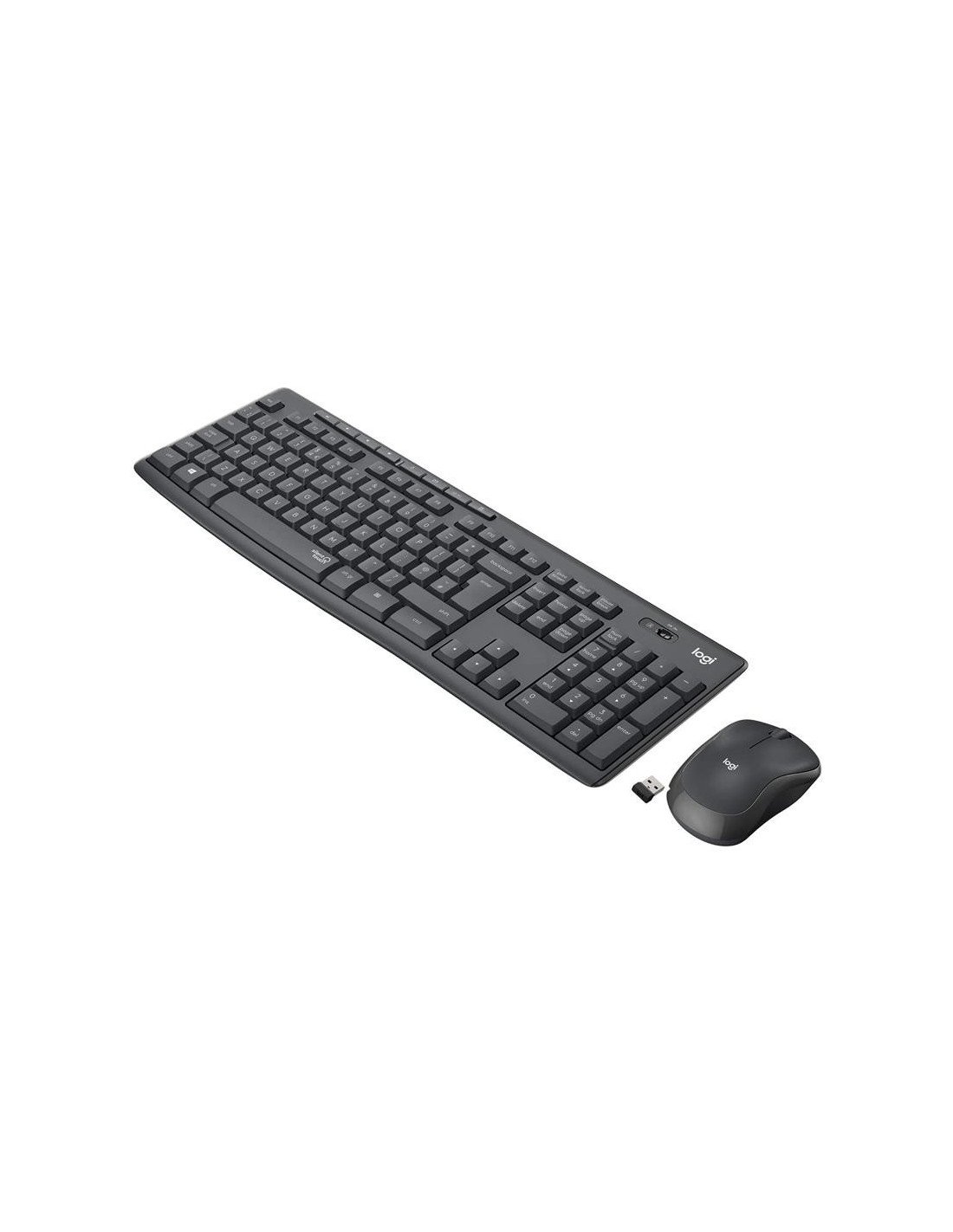 TECLADO + RATON LOGITECH MK295 WIRELESS SILENT GRAFITO