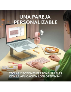 TECLADO + RATON LOGITECH PEBBLE 2 WIRELESS BLACK 2