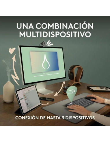 TECLADO + RATON LOGITECH PEBBLE 2 WIRELESS BLACK