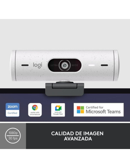 WEBCAM LOGITECH BRIO 500 FHD USB-C WHITE