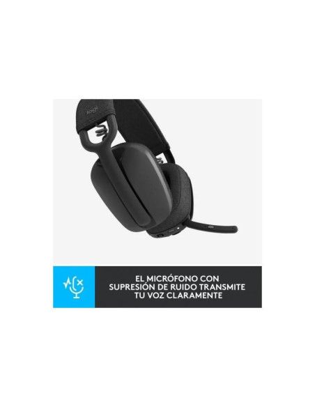 AURICULARES + MICROFONO LOGITECH ZONE VIBE 100 BLUETOOTH BLACK