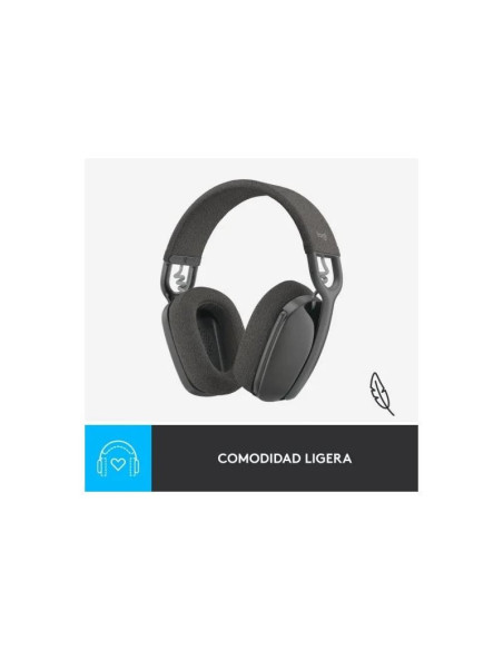 AURICULARES + MICROFONO LOGITECH ZONE VIBE 100 BLUETOOTH BLACK