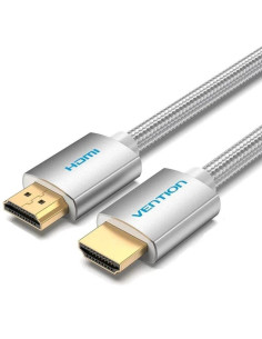 CABLE HDMI 2.0 4K VENTION HDMI/M - HDMI/M TRENZADO 2M SILVER