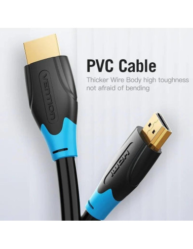 CABLE HDMI 2.0 4K HDMI/M - HDMI/M 1.5M VENTION BLACK