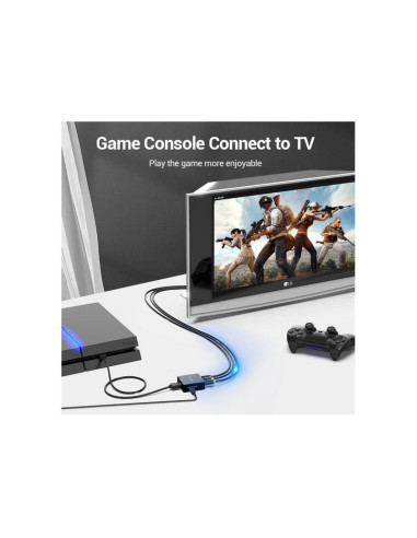 CONVERSOR VENTION HDMI/H - RCA/H MINIUSB/H BLACK