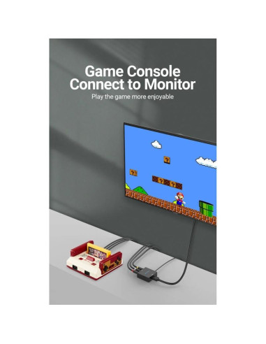 CONVERSOR VENTION RCA/H - HDMI/H MINIUSB/H BLACK