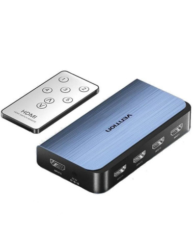SWITCH CONMUTADOR VENTION HDMI 2.0 4K HDMI/H - 4XHDMI/H BLUE