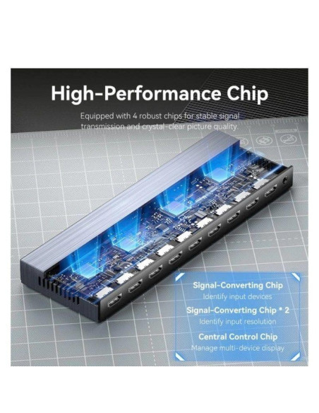 SPLITTER VENTION HDMI 2.0 4K 1X8 BLACK