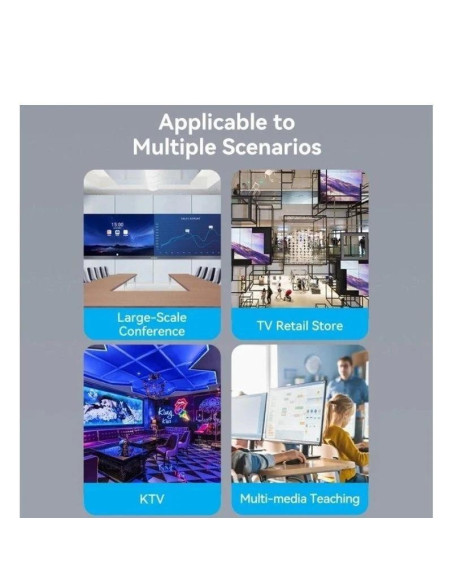 SPLITTER VENTION HDMI 2.0 4K 1X8 BLACK