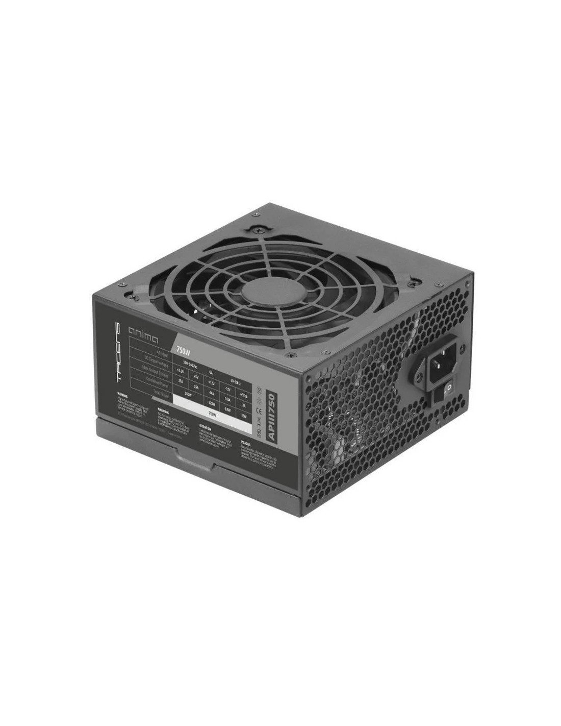 FUENTE DE ALIMENTACION ANIMA 750W BLACK
