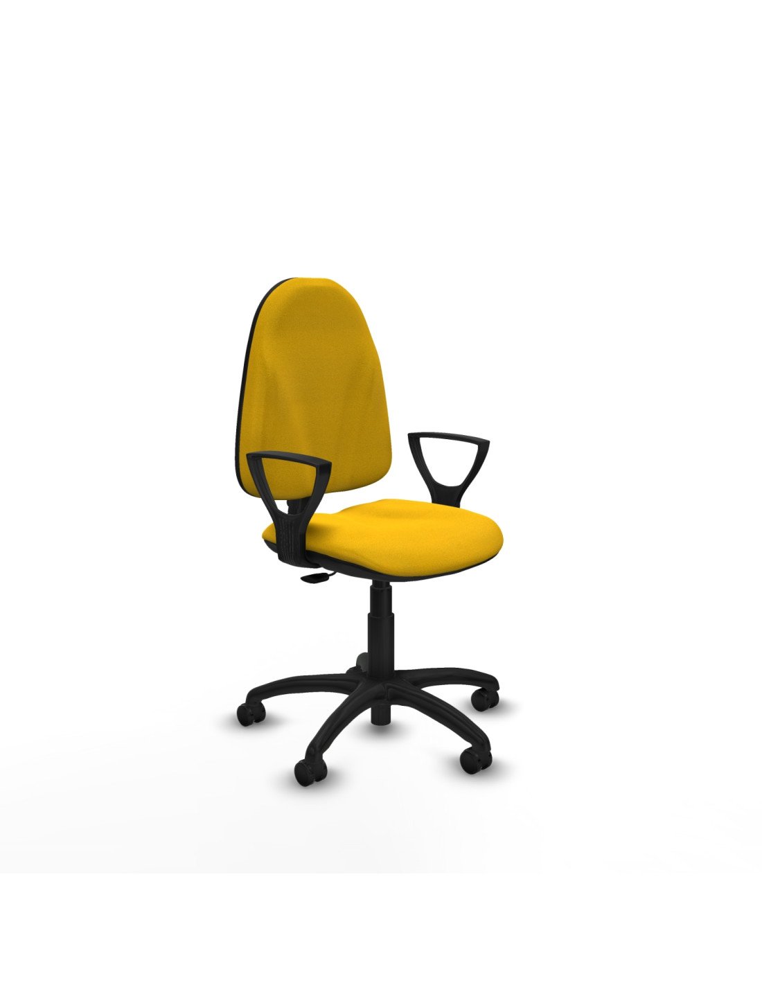 Piqueras y Crespo Algarra CP bali amarillo brazos fijos base poliamida ruedas autofrenantes 50mm