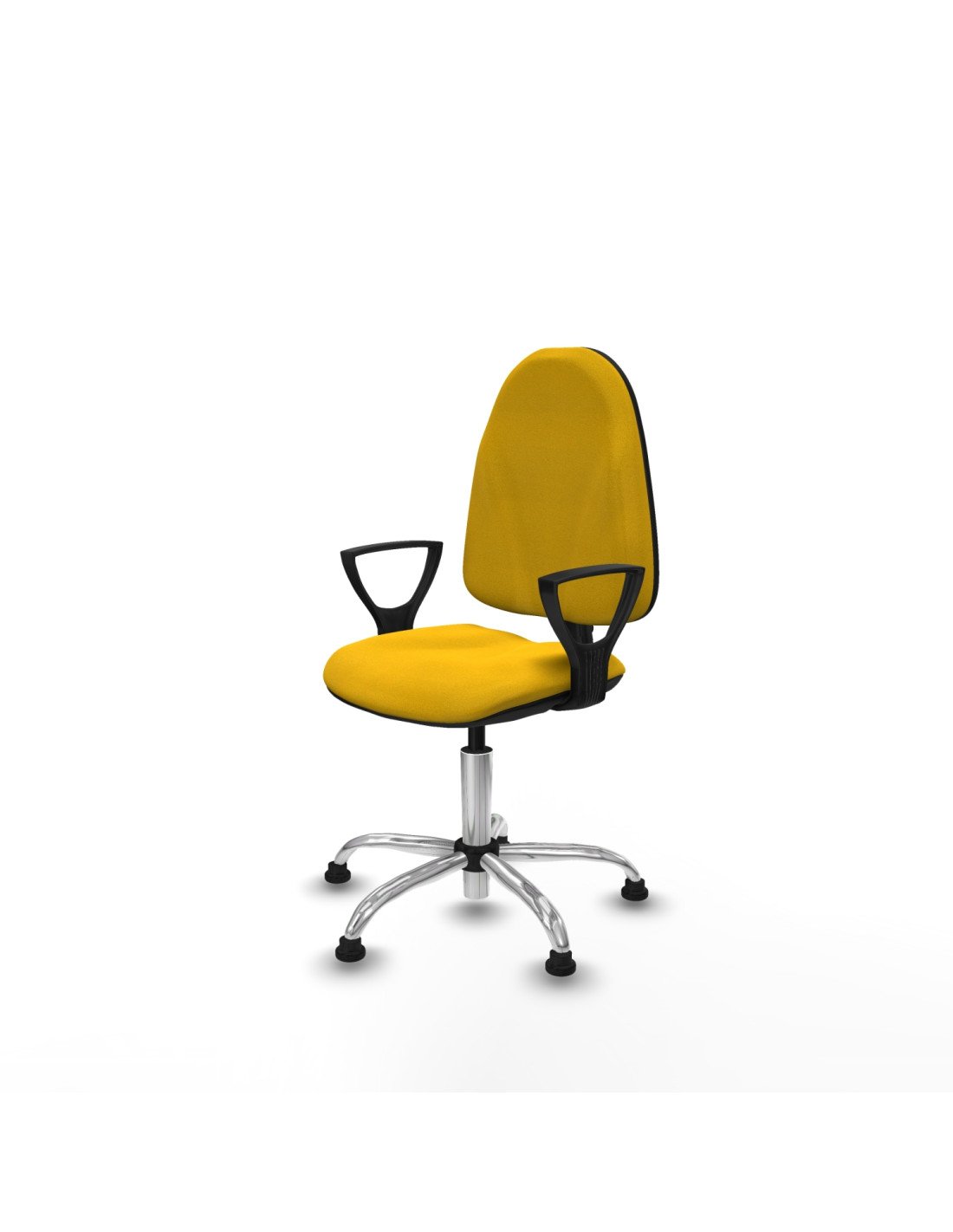 Piqueras y Crespo Algarra CP bali amarillo brazos fijos base cromada topes