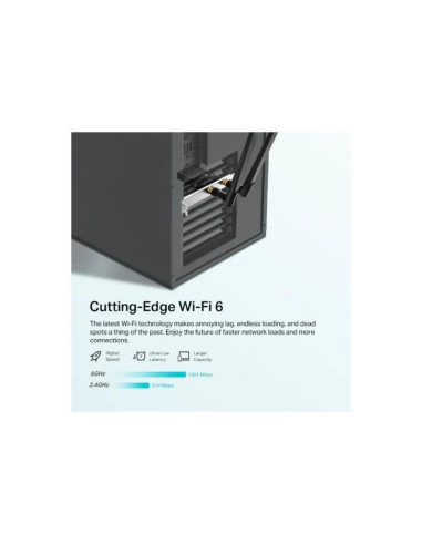 WIRELESS ADAPTADOR PCIE TP-LINK ARCHER TX20E DUAL BAND AX1800 WIFI6 BT 5.2