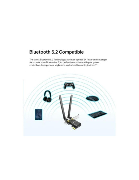 WIRELESS ADAPTADOR PCIE TP-LINK ARCHER TX20E DUAL BAND AX1800 WIFI6 BT 5.2