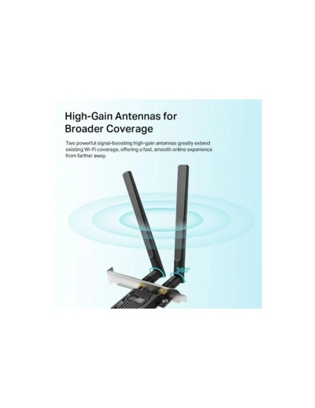 WIRELESS ADAPTADOR PCIE TP-LINK ARCHER TX20E DUAL BAND AX1800 WIFI6 BT 5.2