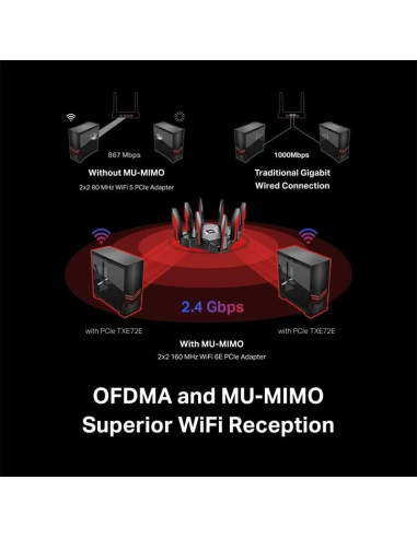 WIRELESS ADAPTADOR PCIE TP-LINK ARCHER TXE72E WIFI 6E AXE5400