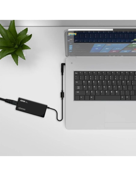 CARGADOR PORTATIL AISENS 65W AUTOMATICO + 9 CONECTORES + USB-A