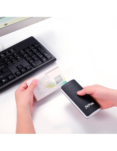 LECTOR AVPOS CODIGO 1D + 2D +QR BP200 POCKET PORTATIL BLUETOOTH USB