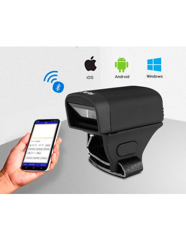 LECTOR AVPOS CODIGOS 1D + 2D + QR BT02 PORTATIL FINGER BLUETOOTH