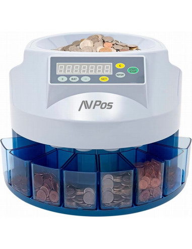 CONTADOR/CLASIFICADOR DE MONEDAS AVPOS CCM6 3YR