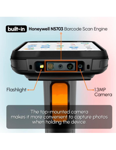 CAPTURADOR PDA AVPOS DC600 6 OCTA/8GB/128GB/2D/4G + PISTOLA