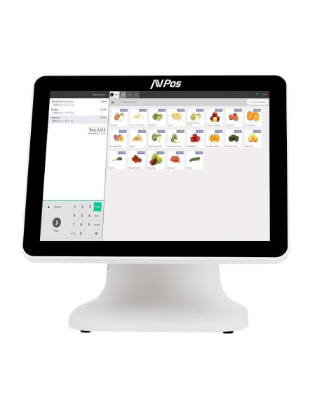 TPV AVPOS K5000 15 ALUMINIO TACTIL INTEL I7/16G DDR4/SSD128G/W11P WHITE 3Y