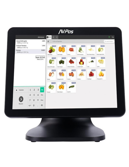 TPV AVPOS K5000 15 ALUMINIO TACTIL INTEL N100/8GB/SSD128GB/WIFI/W11P 3Y