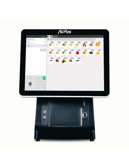 TPV AVPOS K6000 15 I5/8GB/SSD128GB/WIFI+BT/W11P IMPRESORA + 2 PANTALLA