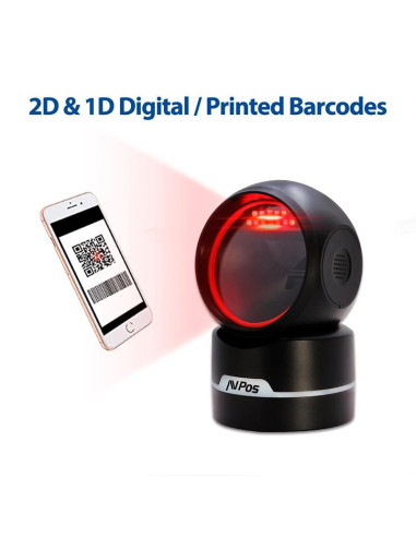 LECTOR AVPOS CODIGOS 1D +2D + QR M680 SOBREMESA USB