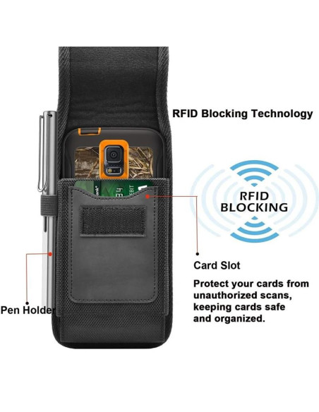 FUNDA AVPOS CON CLIP DE CINTURON PDA/SMARTPHONE HASTA 6.8”