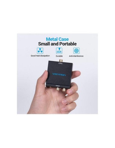 CONVERSOR AUDIO VENTION TOSLINK Y RCA A  2X RCA