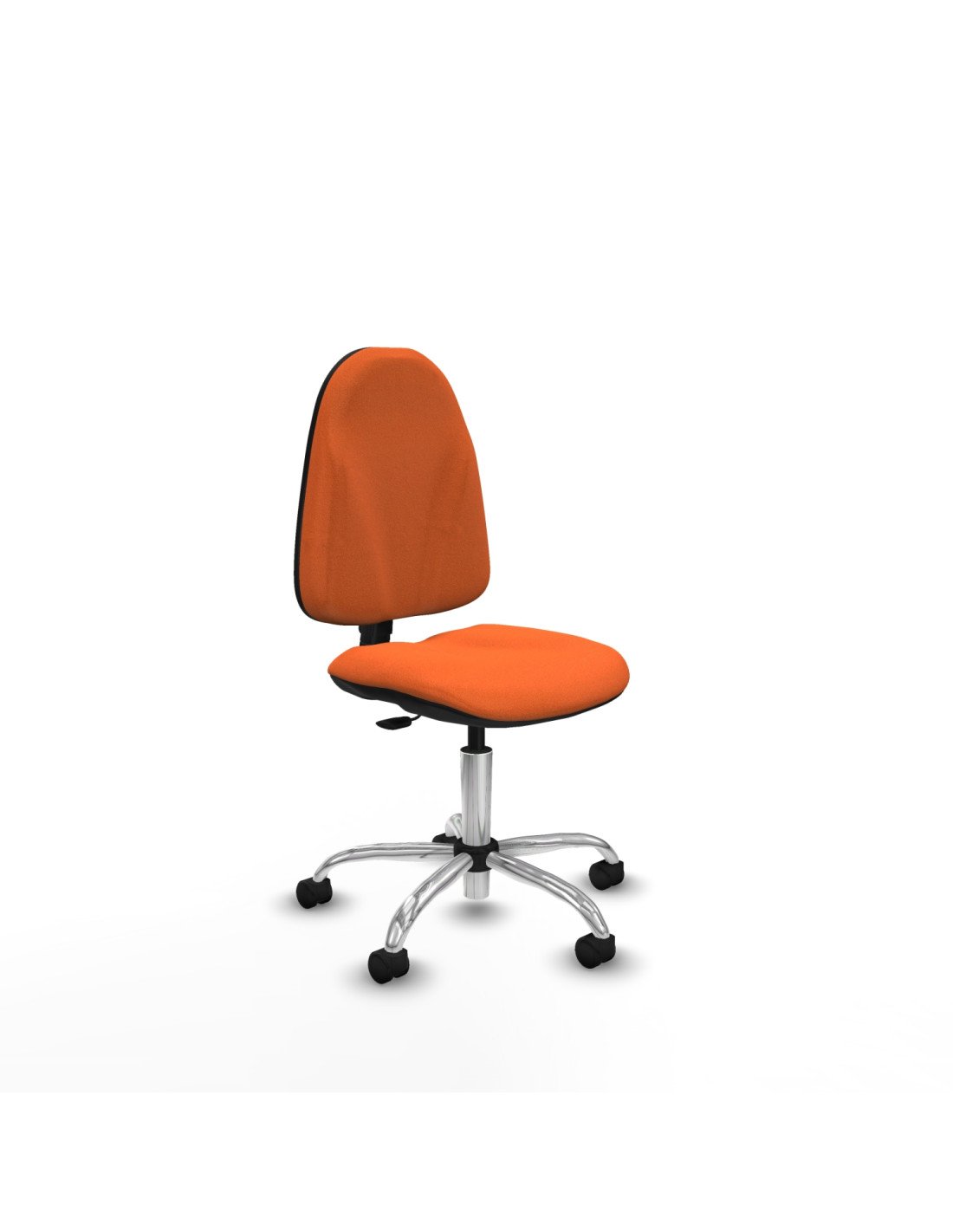 Piqueras y Crespo Algarra CP bali naranja  base cromada ruedas nailon 50mm