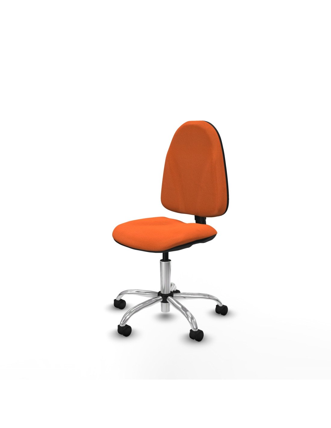 Piqueras y Crespo Algarra CP bali naranja  base cromada ruedas nailon 50mm