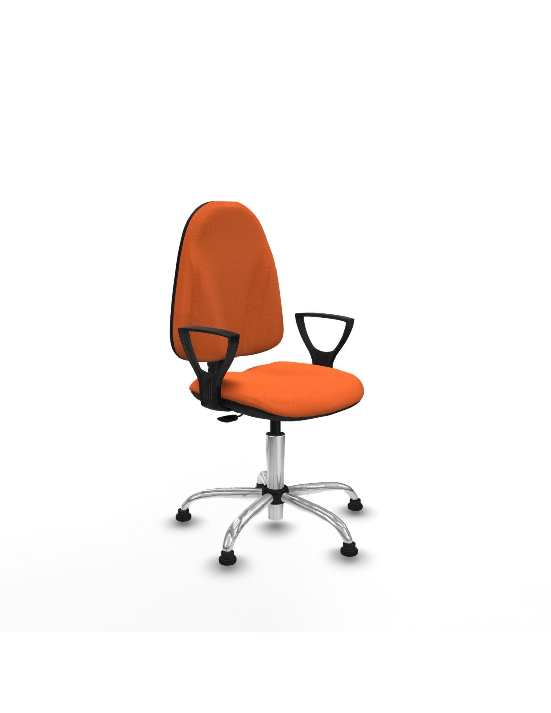 Piqueras y Crespo Algarra CP bali naranja brazos fijos base cromada topes