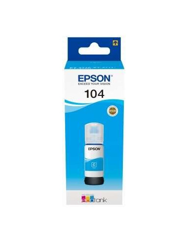 TINTA EPSON BOTE 104 CYAN ECOTANK BOTTLE C13T00P240