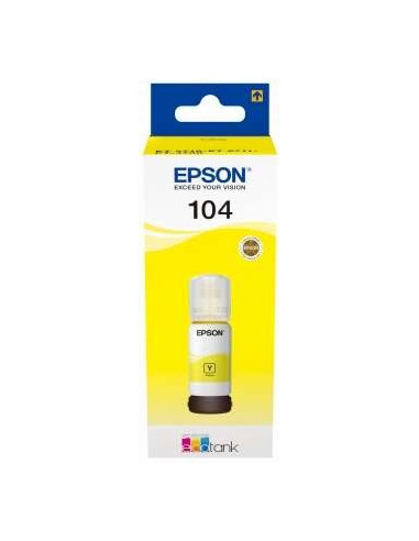 TINTA EPSON BOTE 104 YELLOW ECOTANK BOTTLE C13T00P440