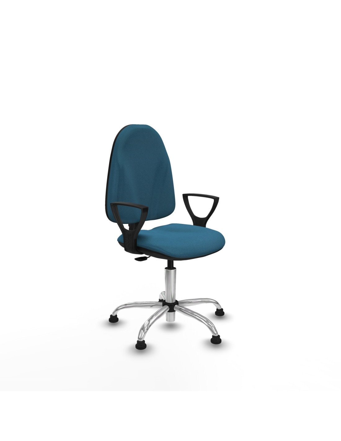 Piqueras y Crespo Algarra CP bali verde petroleo brazos fijos base cromada topes