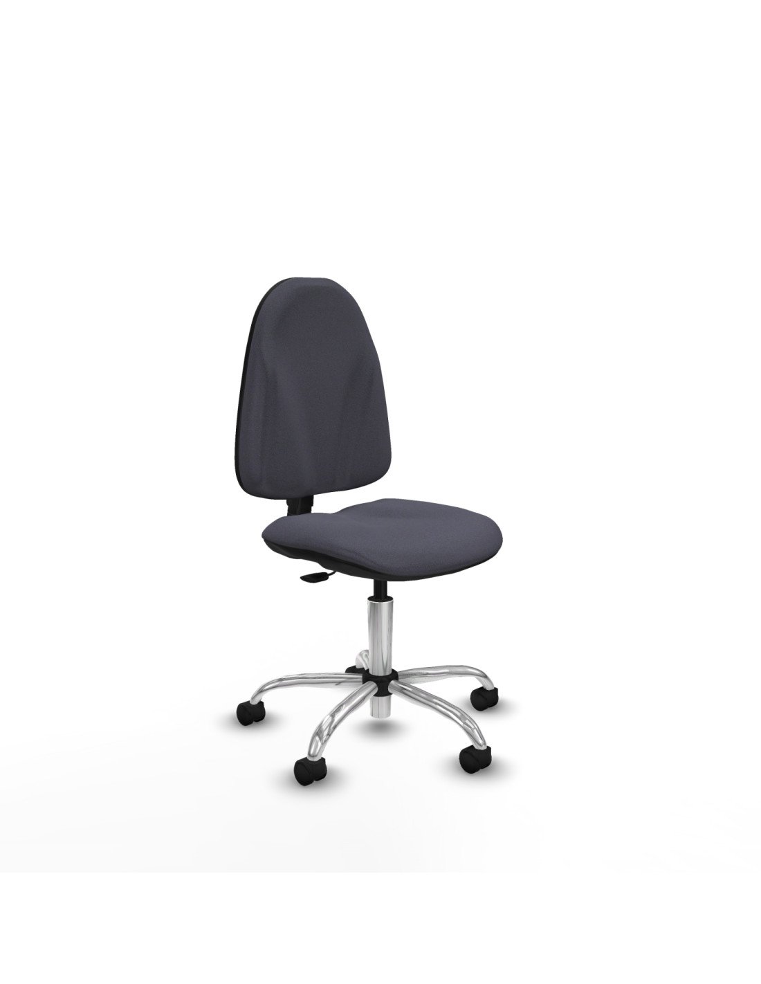 Piqueras y Crespo Algarra CP bali gris oscuro base cromada ruedas nailon 50mm