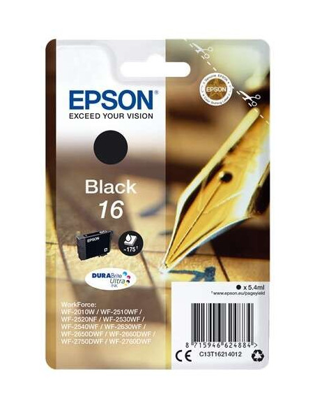 TINTA EPSON C13T162140 T1621 BLACK 16