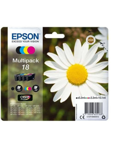 TINTA EPSON C13T18064012 MULTIPACK 18 4 COLORES